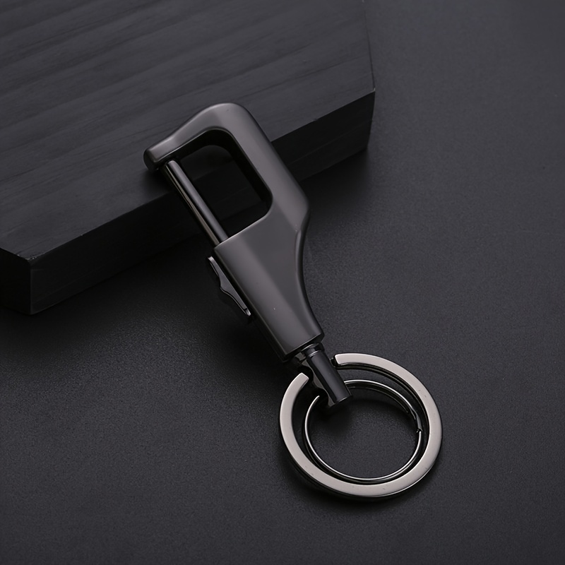 New Fashion Men's Car Waist Hanging Metal Keychain, Metal Key Ring, Key  Holder For Party Gift - Temu