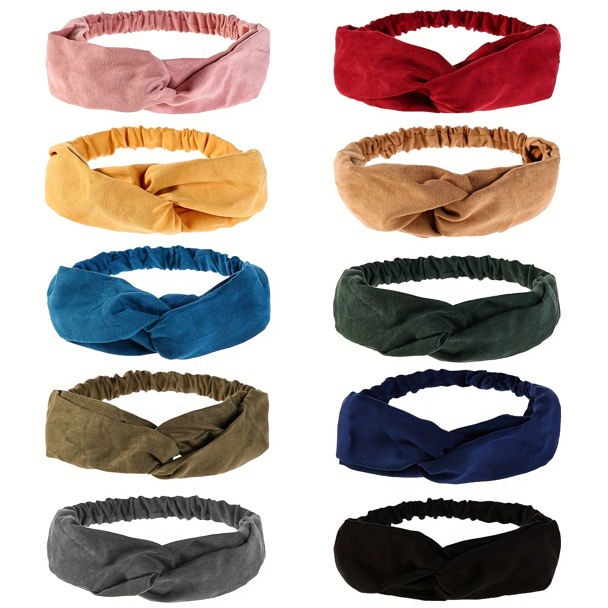 Headbands Wide Knot Hairbands Braided Ruched Hair Bands - Temu Canada