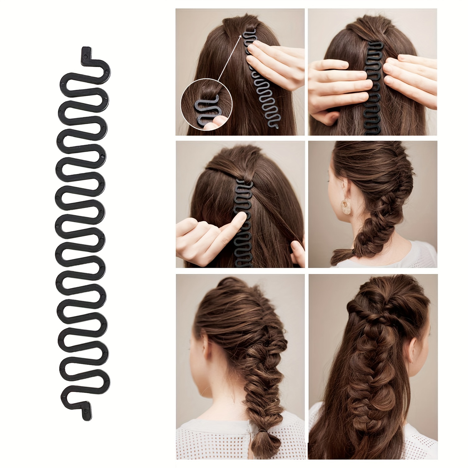 Hair Styling Accessories Kit Set Bun Maker Braid Tool DIY Hair Styles