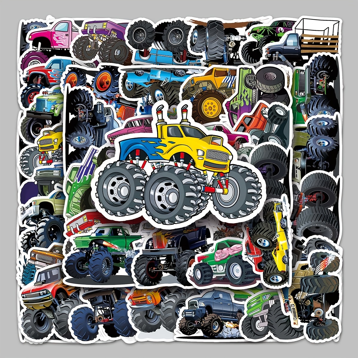 Monster Truck Stickers Truck Car Stickers Car Stickers - Temu