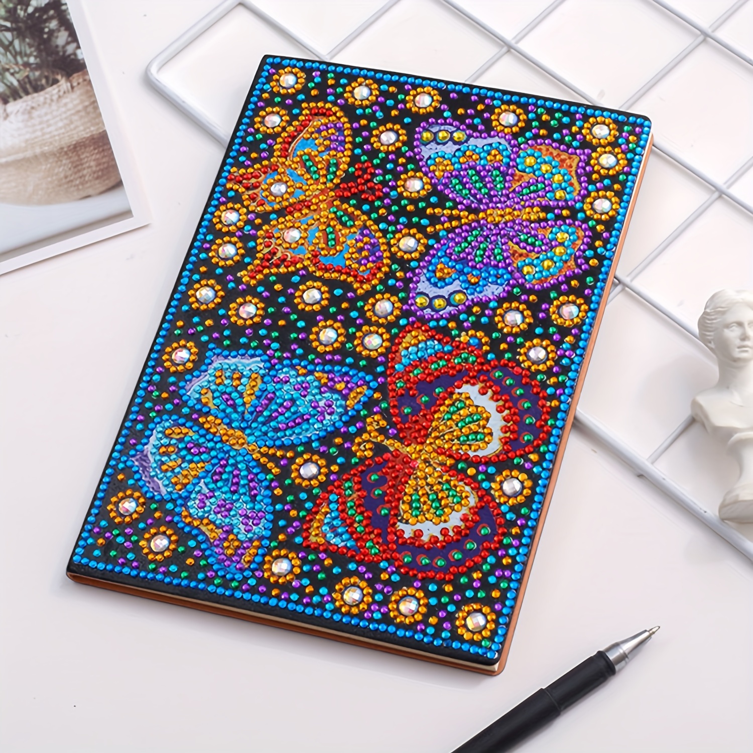 5d Diamond Painting Art Diy Cross Stitch Notebook Blank A5 - Temu