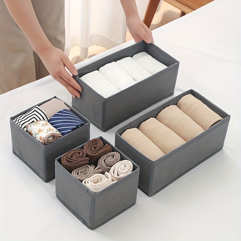 1pc Foldable Storage Box With Handle, Drawer Type Wardrobe Clothes Storage  Box, Student Dormitory Storage Box For Clothing, Pants, Underwear, Bra,  Socks, Etc, High-quality & Affordable