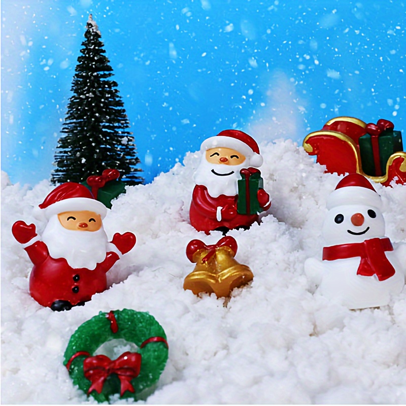 Winter Scarf Snowman Resin Mini Christmas Ornaments - Temu