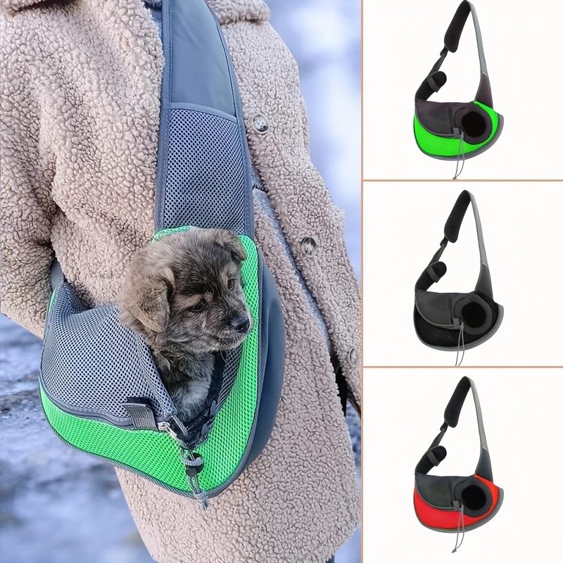 Portable Pet Sling Carrier Adjustable Strap Large Capacity - Temu