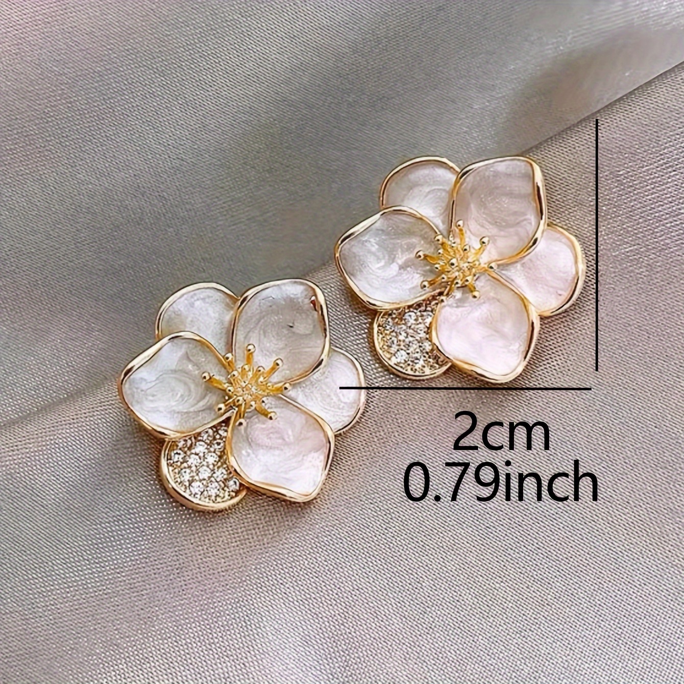 Chic Floral Stud Earrings for Women