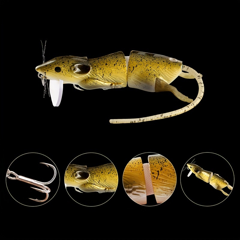 Rat shaped Multi section Fishing Lure Realistic Simulation - Temu