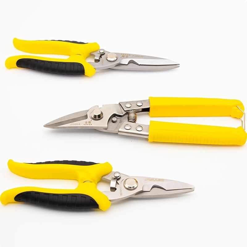 Stainless Steel Scissors Tin Snips Metal Sheet Cutting - Temu Italy