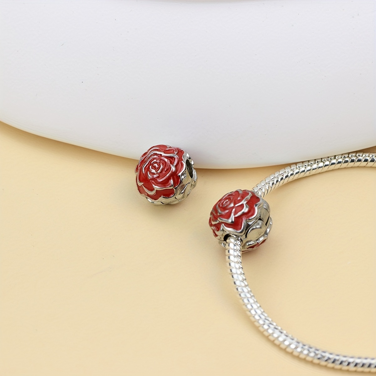 Crystal Beads Fits Charms Bracelets Safety Bead Clip Stopper - Temu