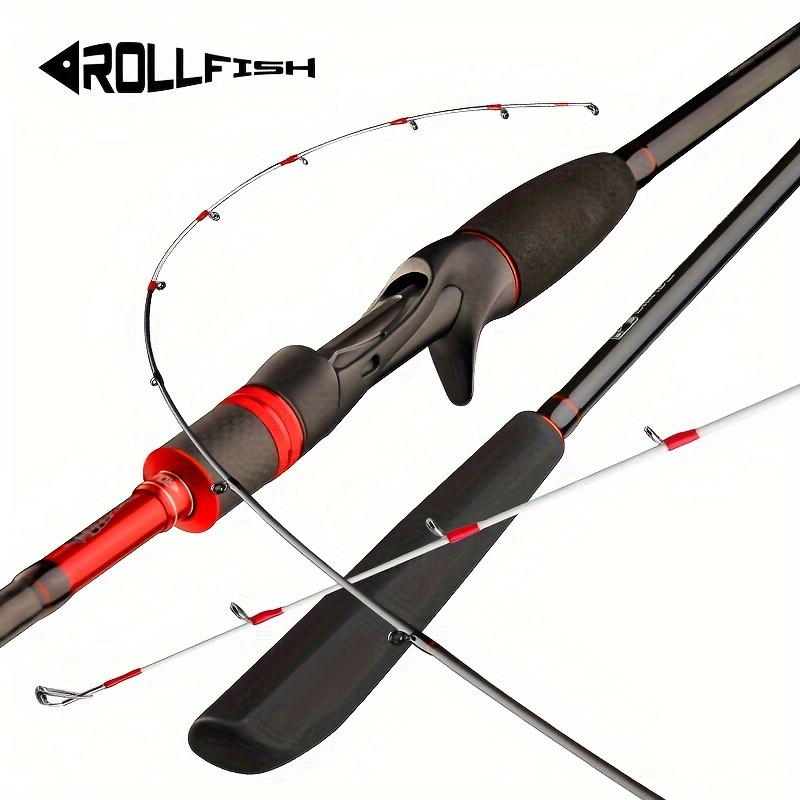Durable Lure Fishing Rod, Carbon T Fishing Rod Fast Spinning and Throwing  Rod, Portable Foldable Fishing Rod,Spinning Rod,8M(1M,Spinning Rod)