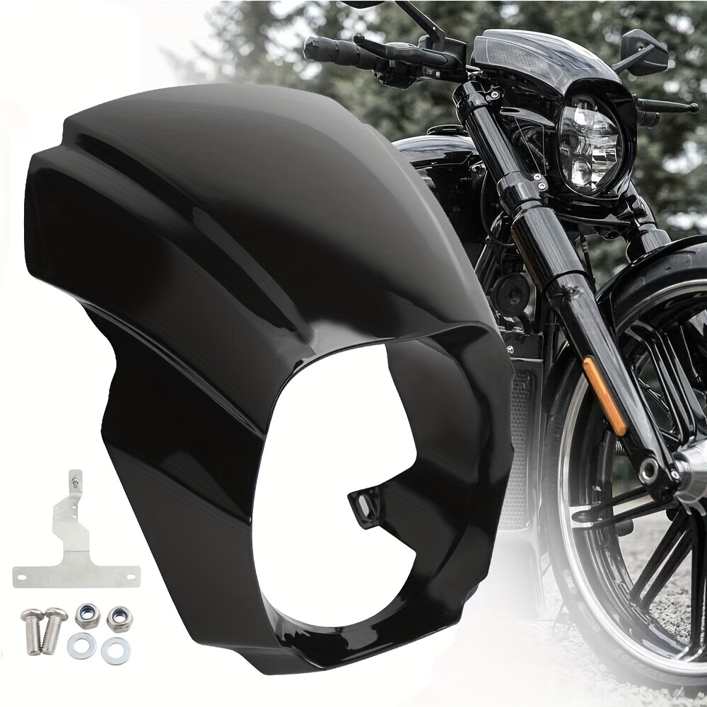 Motorrad Gloss Black Frontmaske Scheinwerferverkleidung Für