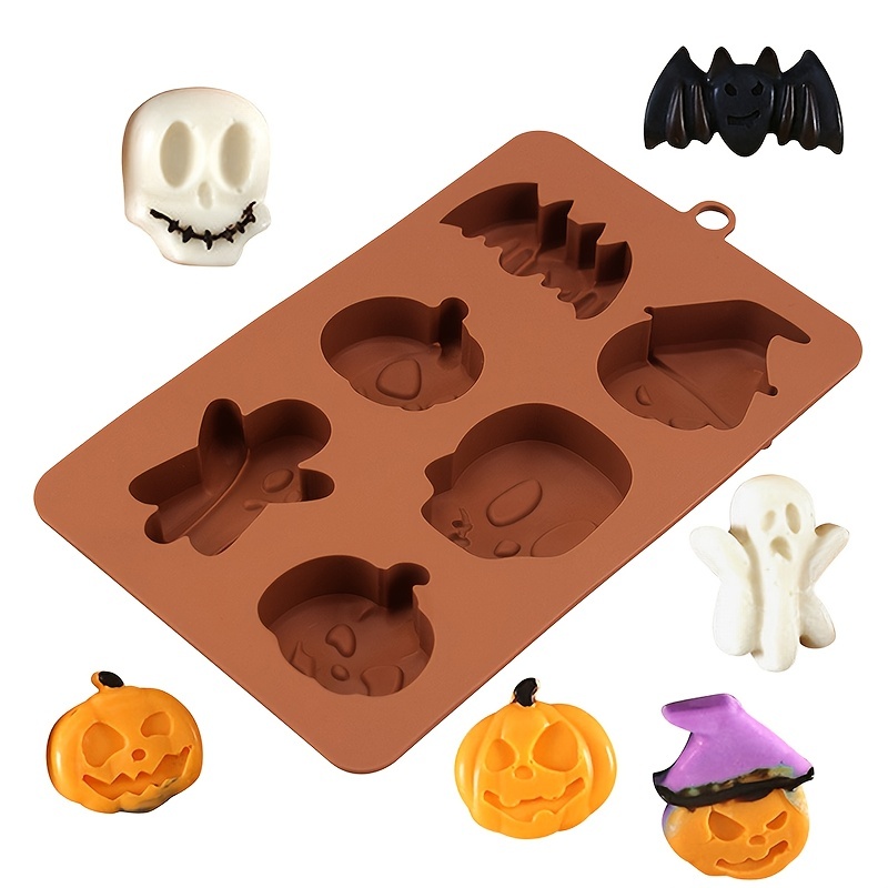 Halloween Candy Molds Silicone Chocolate Candy Mold Skull Shape