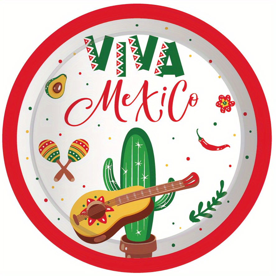 Mantel de fiesta mexicana para decoración de fiesta de cumpleaños, mantel  desechable de plástico, suministros para fiestas temáticas de Cinco de  Mayo