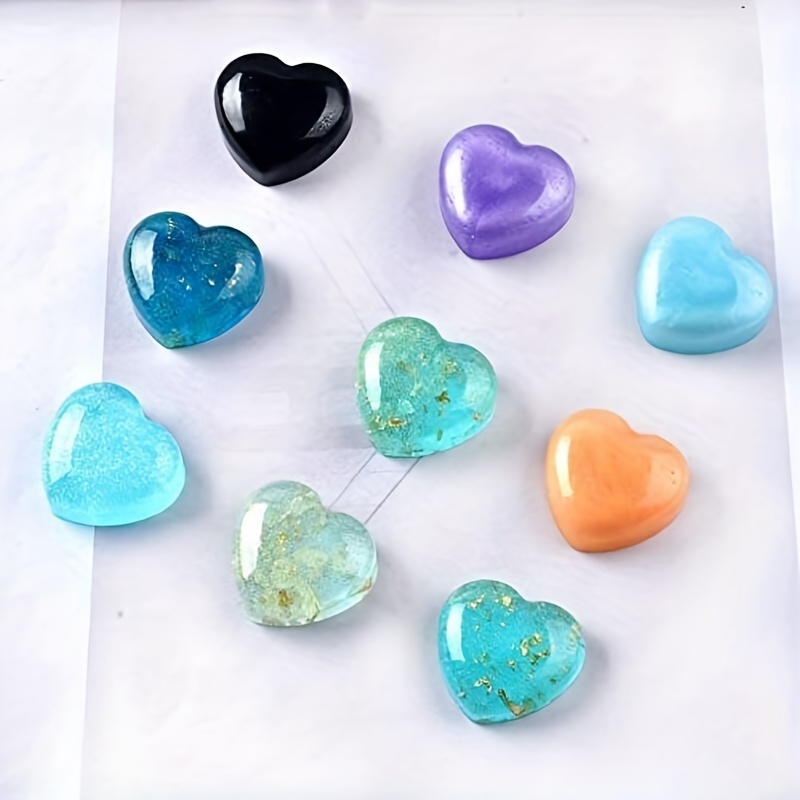 Resin Heart Shape Pendant Keychain Silicone Mold Epoxy Resin Mold For DIY  Necklace Craft Jewelry, Bracelet, Earrings, Fondant Candy Chocolate Cake