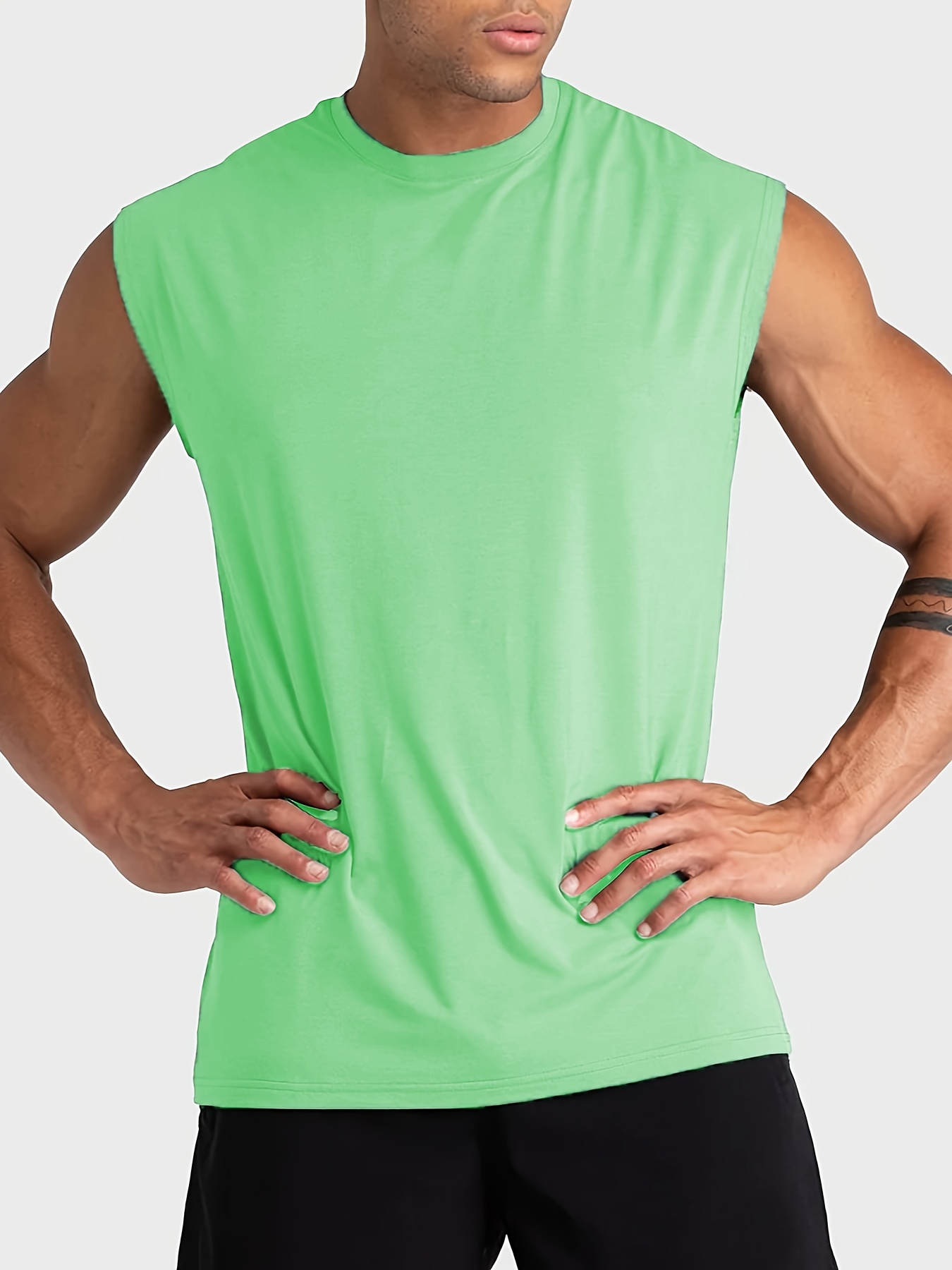 Men's Fitness Training Tank Top Casual Comfy Vest Summer - Temu