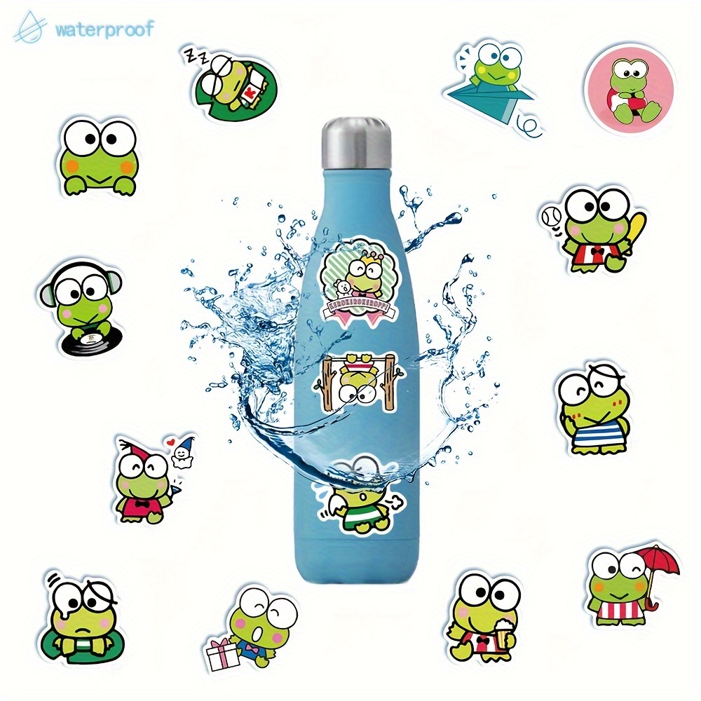 Big Eyed Frog Sticker Hello Kitty Cartoon Mobile - Temu