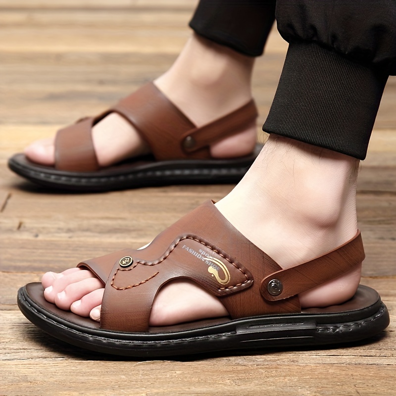 Mens Sandals Casual Non Slip Shoes Open Toe Shoes For Outdoor Beach Spring  And Summer, High-quality & Affordable