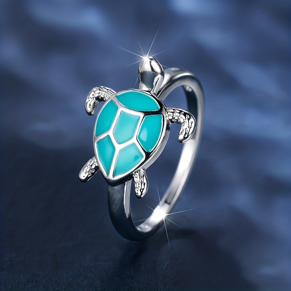 Cute Turtle Ting Unique Design Dripping Oil Animal Element - Temu New  Zealand