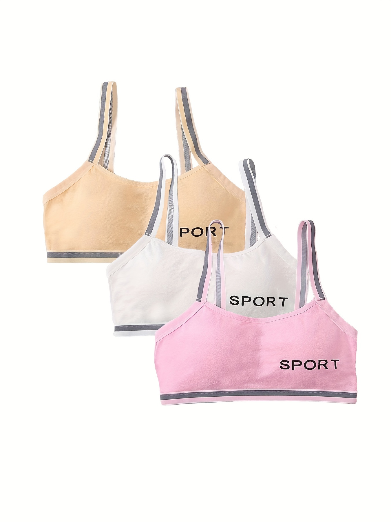 3Pcs/Set Sports Bra Crop Top Women Sportswear Bras Fitness Female
