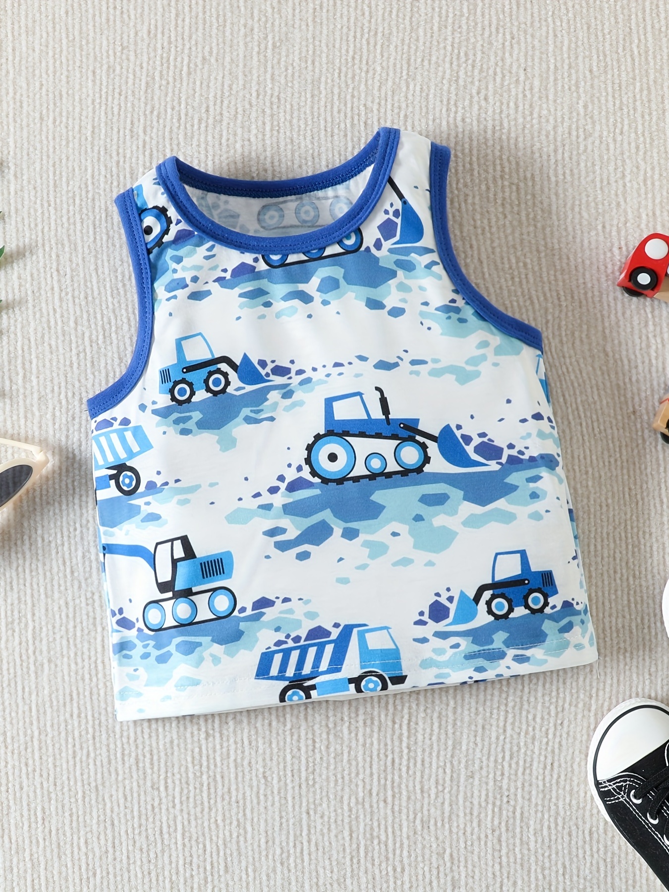 Boys Dino Digger Tank Top & Shorts Set