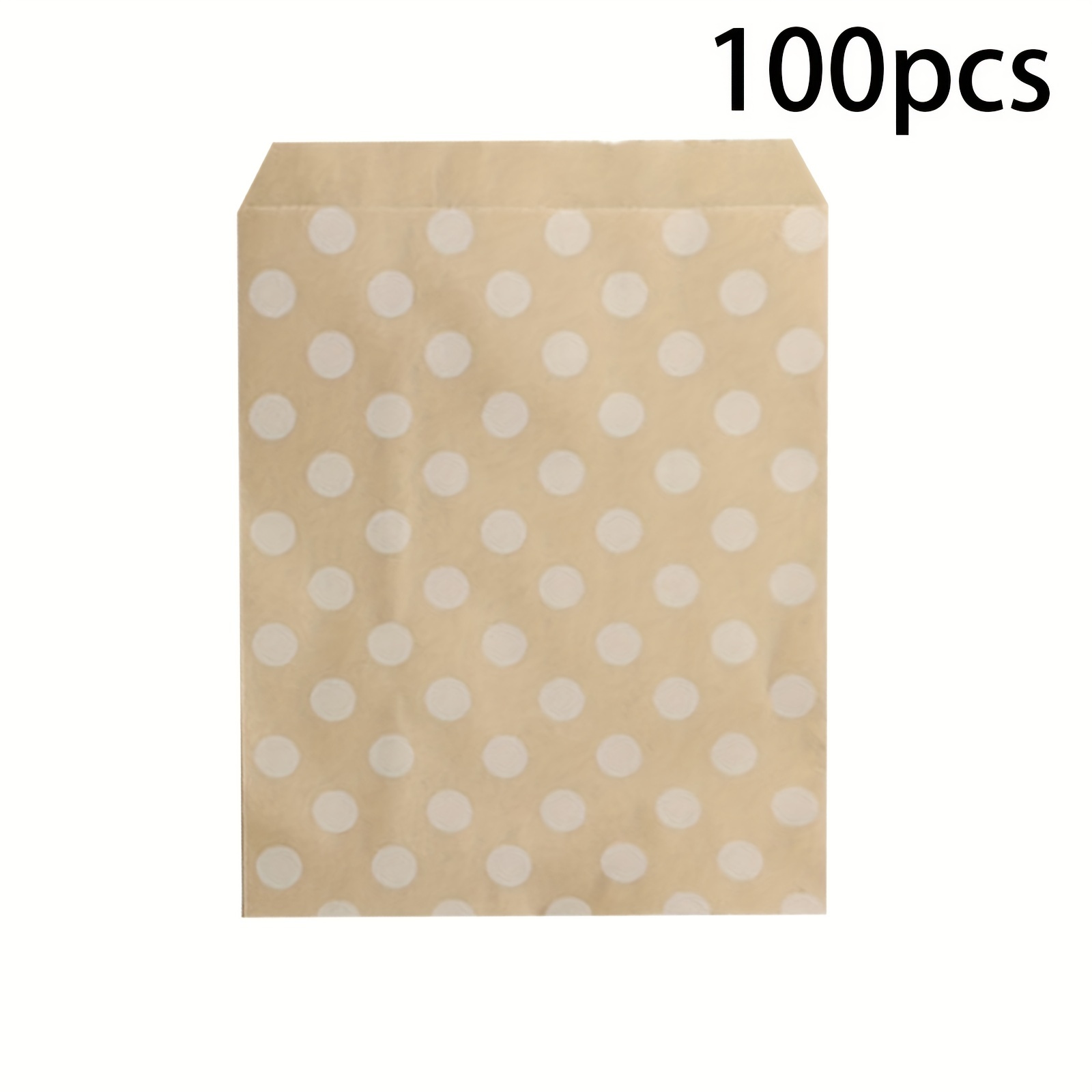 Wave Dot Kraft Paper Bag Goodies Biscuit Bags Popcorn Bag Temu