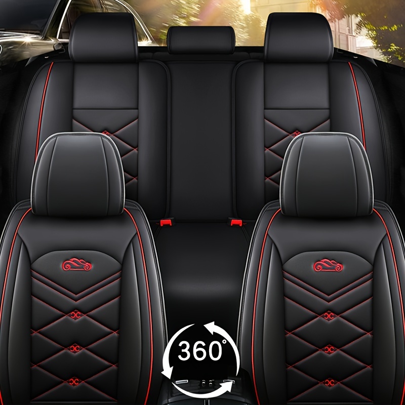 5-Sitz Auto Luxus Vollabdeckung PU-Leder Auto Universal Sitzbezug