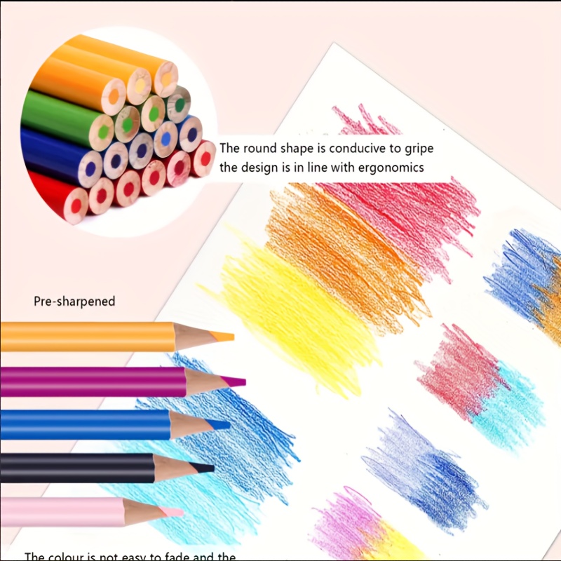 Colored Pencils Assorted Colors Great For Adult Books Coloring Gifts For  Kids & Adults - Temu