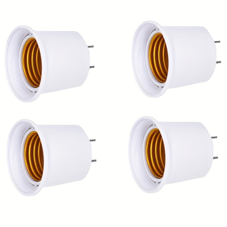 Adaptateur de douille d'ampoule à 3 broches, prise de lumière polarisée,  adaptateur de prise de courant vers prise, adaptateur de prise d'ampoule  pour terrasse, garage, porche (blanc, E12) : : Outils et
