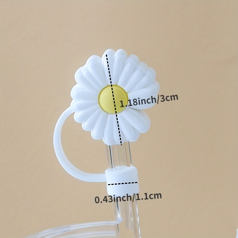 Cute Silicone Straw Plug, 1pc Straw Tip Cover Reusable Drinking Dust Cap  Cup Straw Accessories, Home Kitchen Party Gifts
