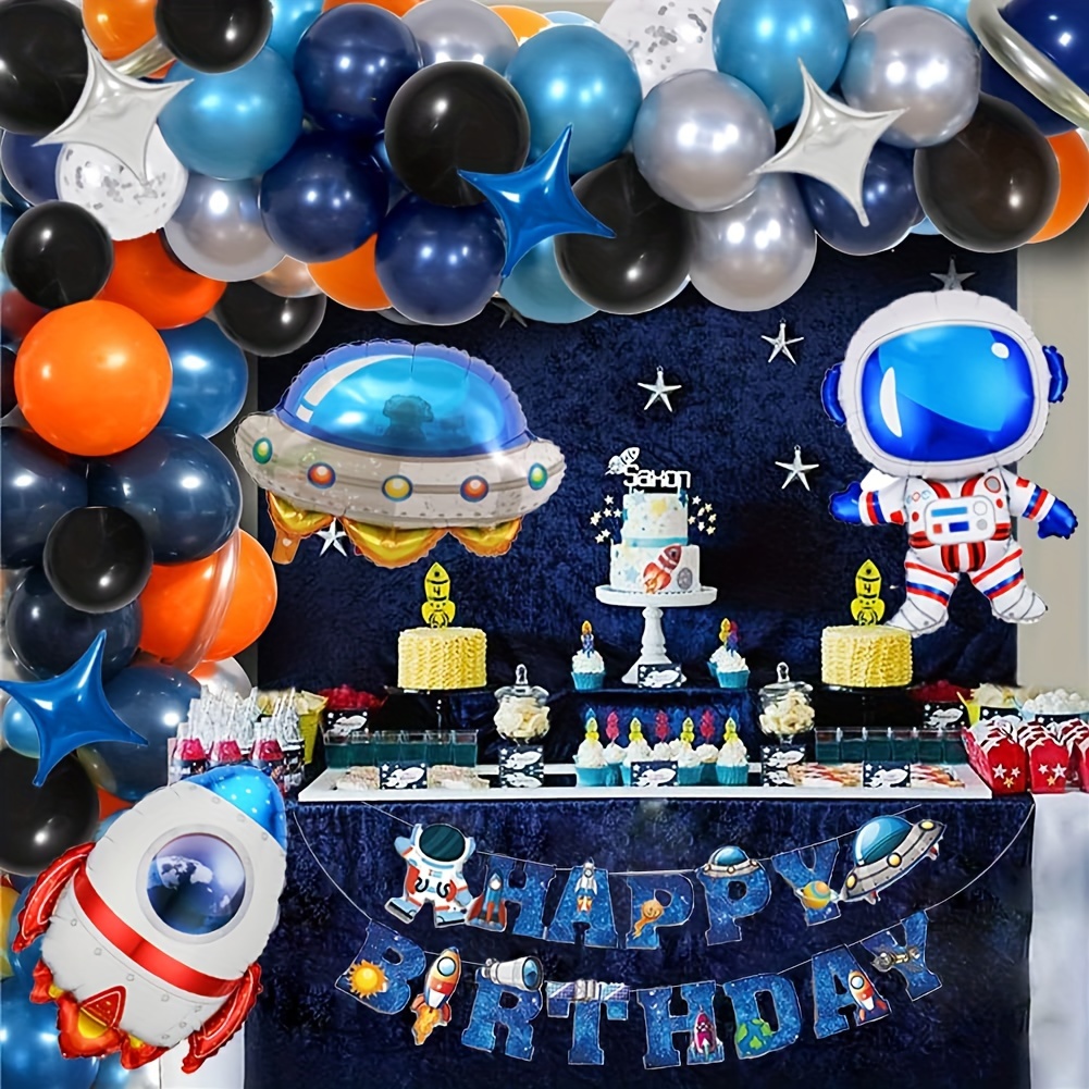 24 piezas Fondo azul mixto globos de fiesta de cumpleaños
