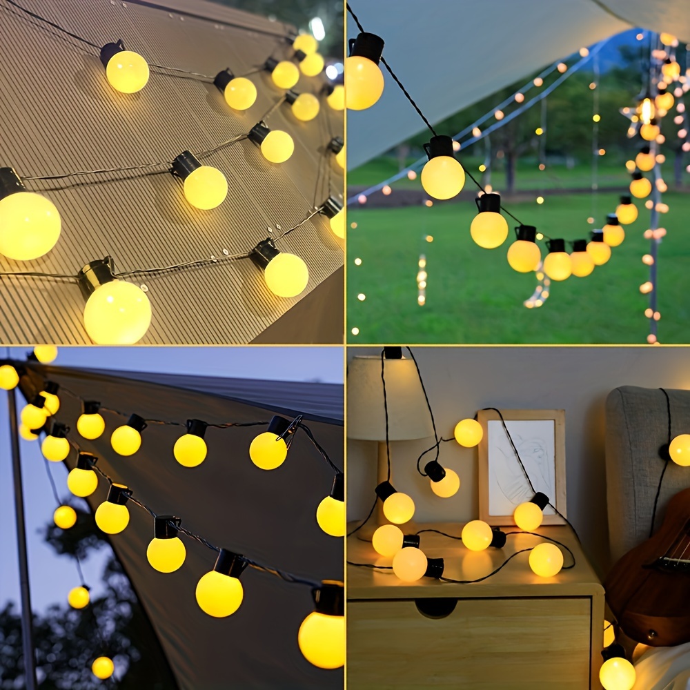 Battery pack for store outdoor string lights