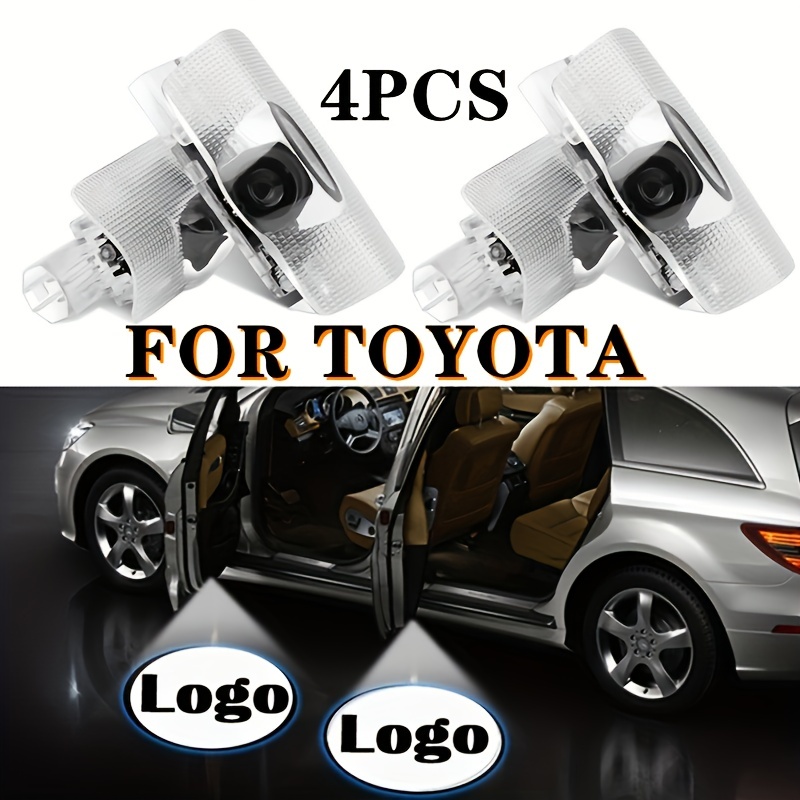 4pcs LED Car Door Light Logo Projector For Toyota For Verso For Avensis For  Corolla For Sienna, Auto Accessories