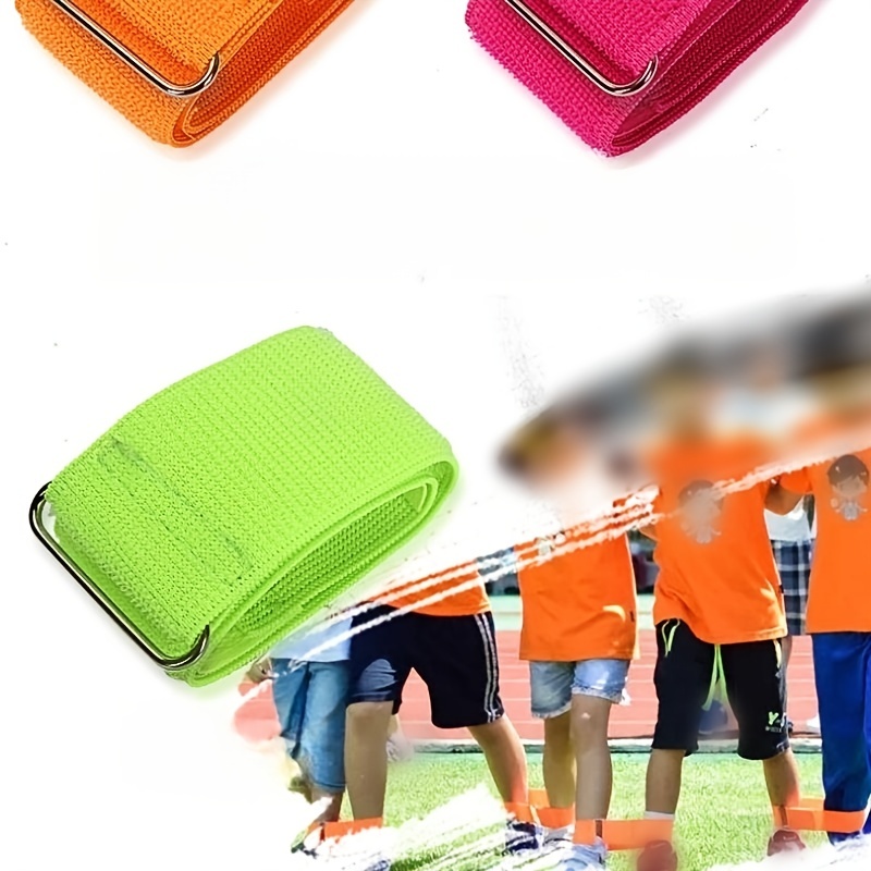 3 Legged Leggings for 2 People Game Ankle Straps Running Multiplayer Party
