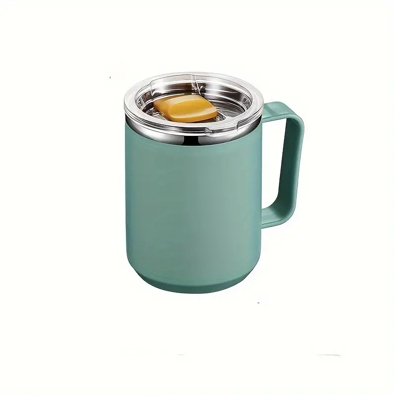 304 Stainless Steel Cute Small Coffee Cup With Lid Portable - Temu