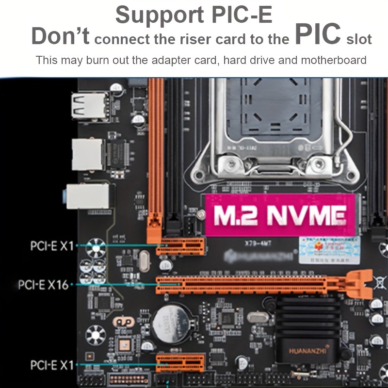  M.2 NVME to PCIe 3.0 x4 Adapter with Aluminum Heatsink Solution  : Electronics