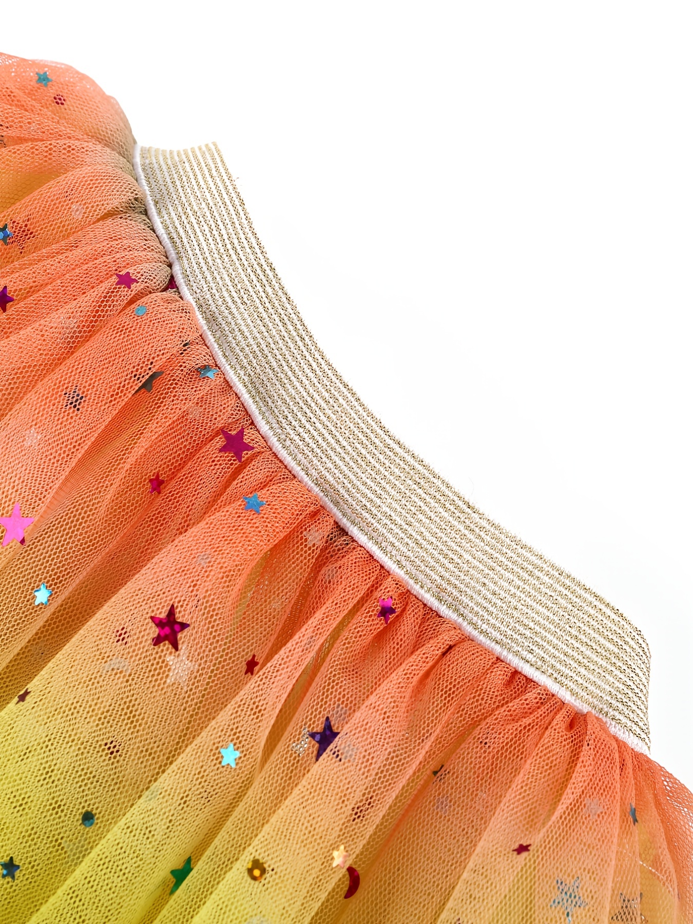 Gonna Tutu In Tulle Arcobaleno Stella Principessa Paillettes