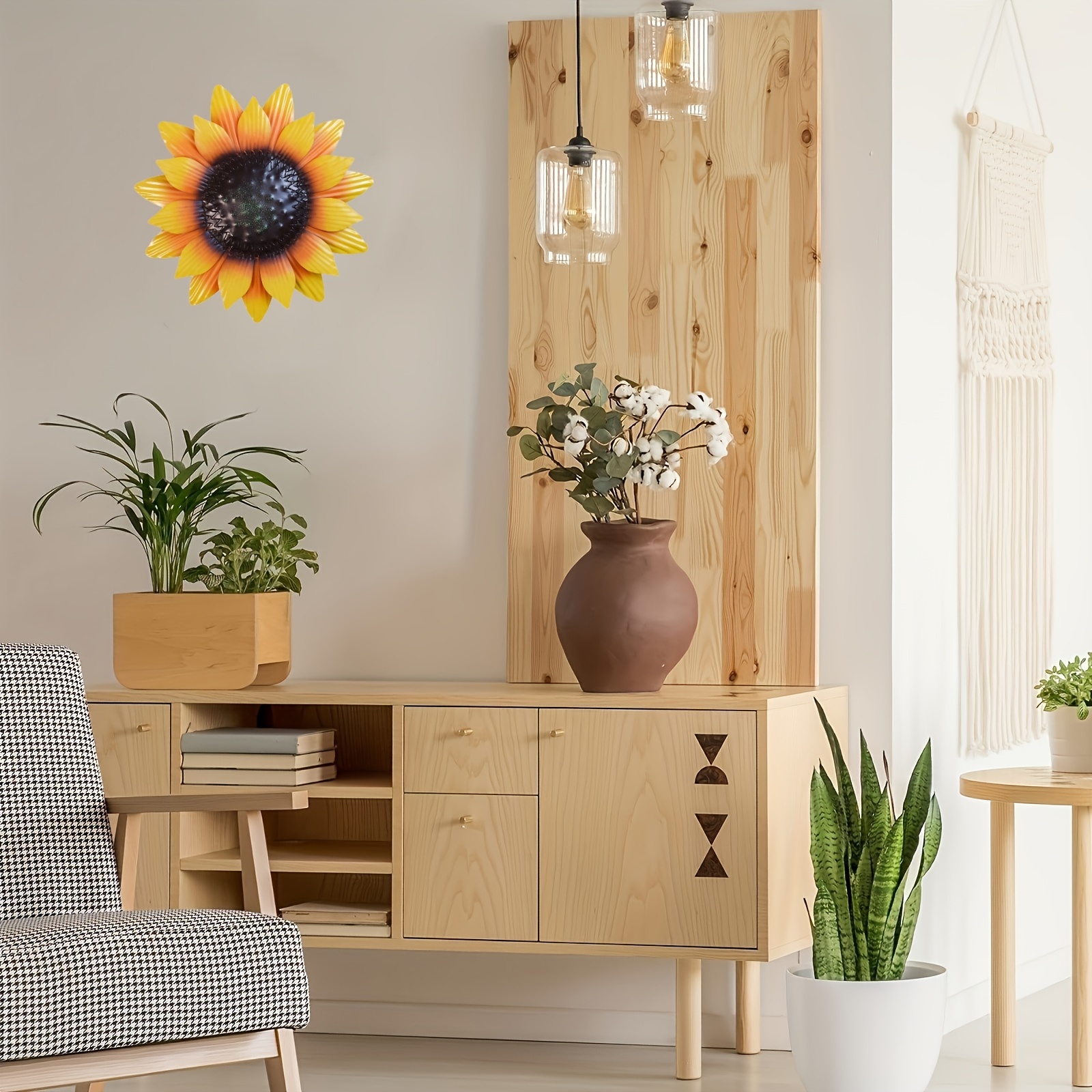 Metal Sunflower Decor Yellow Flower Wall Decor Room Decor Temu