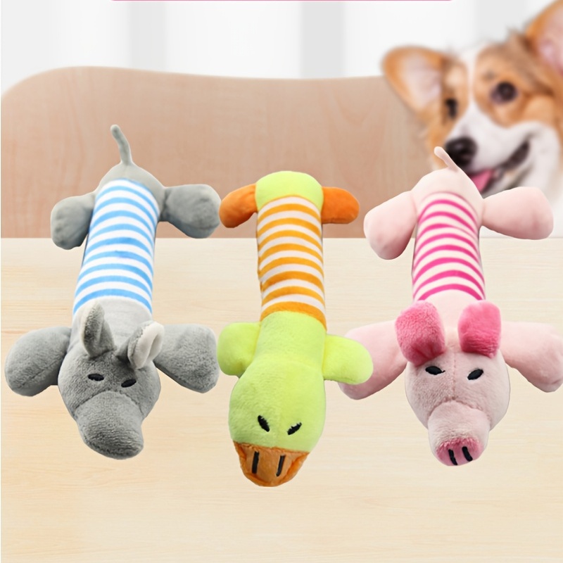 Corgi Pet Plush Toy Dog Chew Toys Squeaky Toy Pet Anxiety - Temu