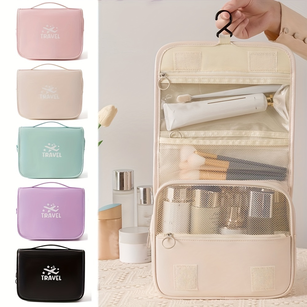 Portable Travel Toiletry Bag Waterproof Cosmetic Organizer - Temu