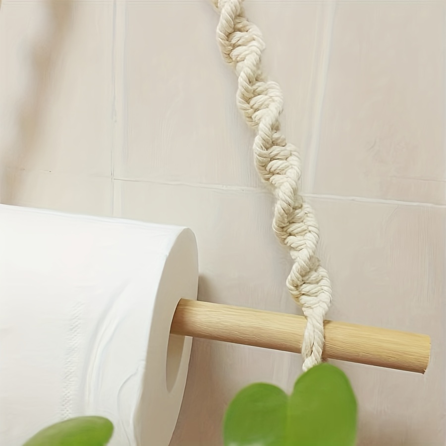 Macrame Hanging Toilet Paper Roll Holder / 11 Colors / Toilet Paper Roll  Storage / Macrame Roll Holder /boho Bathroom Accessories 