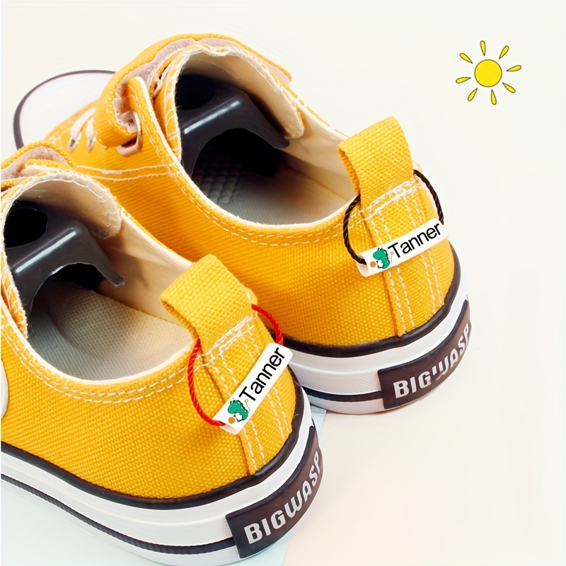 Customized Name Ring Waterproof Baby Shoe Bag Name Sticker Shoe Ring Buckle