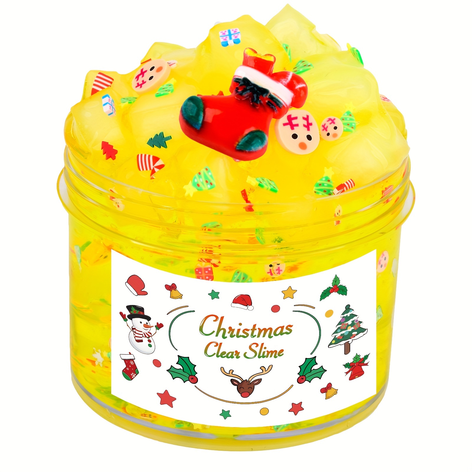 Christmas Series Cotton Mud And Jelly Crystal Mud Clear - Temu