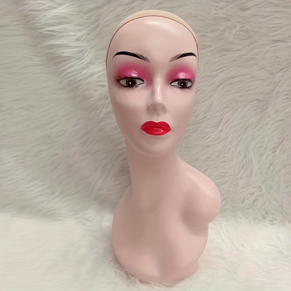 1pc Realistic Mannequin Head Female Realistic Mannequin Head For Wigs Life  Like Plastic Manikin Head Display Heads For Hats Jewelry Display, Beauty