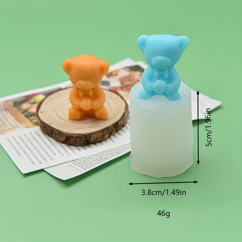 Cute Moon Candle Mold Mini Bear Mold Silicone Molds for Candle