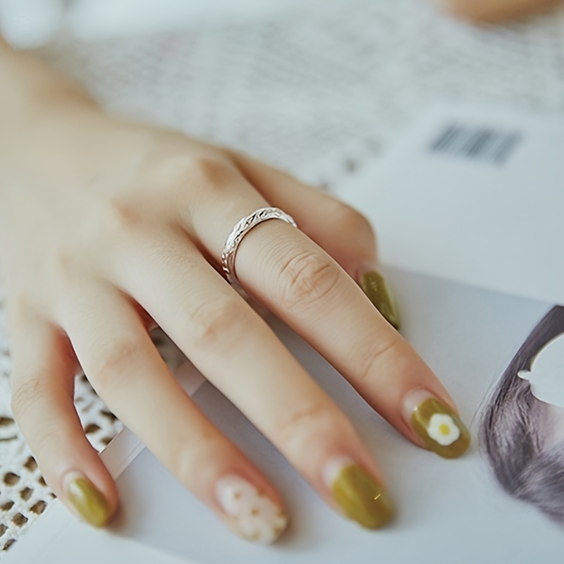 Couple's Fine Pattern Engagement Wedding Ring