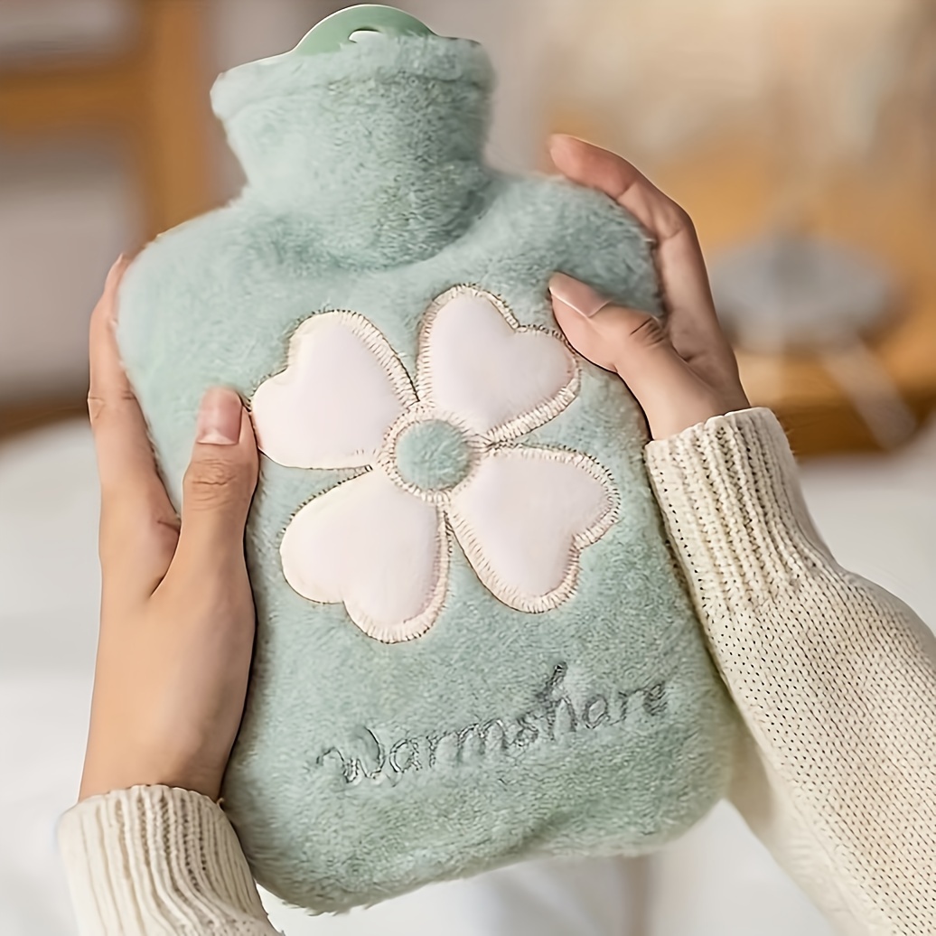 500ml Hot Water Bag Hand Warmer with Plush Cover