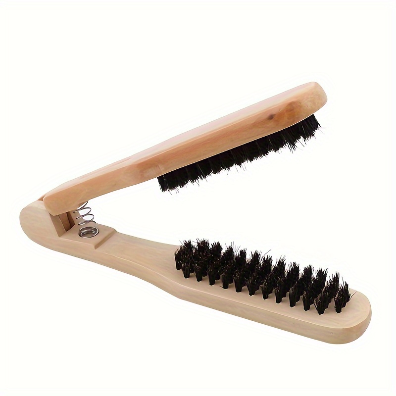 Clamp hair outlet brush