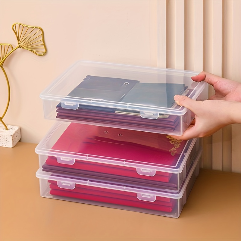 3 pcs set Household Document Storage Box Family Account Book Box