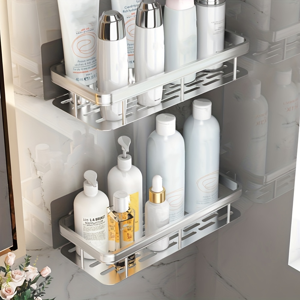 Bathroom Punch-free Shelf Plastic Accessories Shower Gel Shampoo Storage  Holder