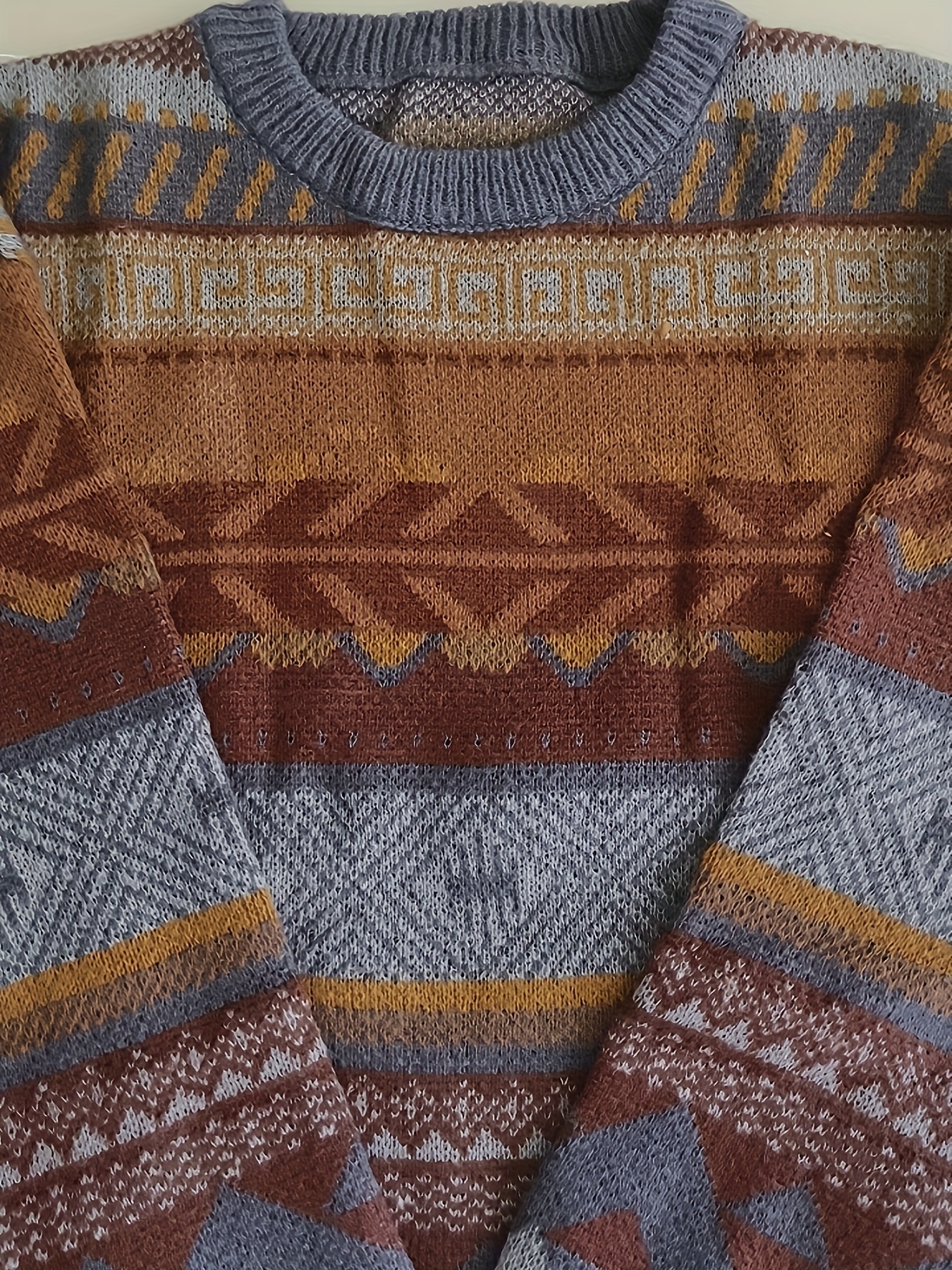 Vintage Aztec Pattern Winter Warmer Women's Knit Wool Leg Warmers