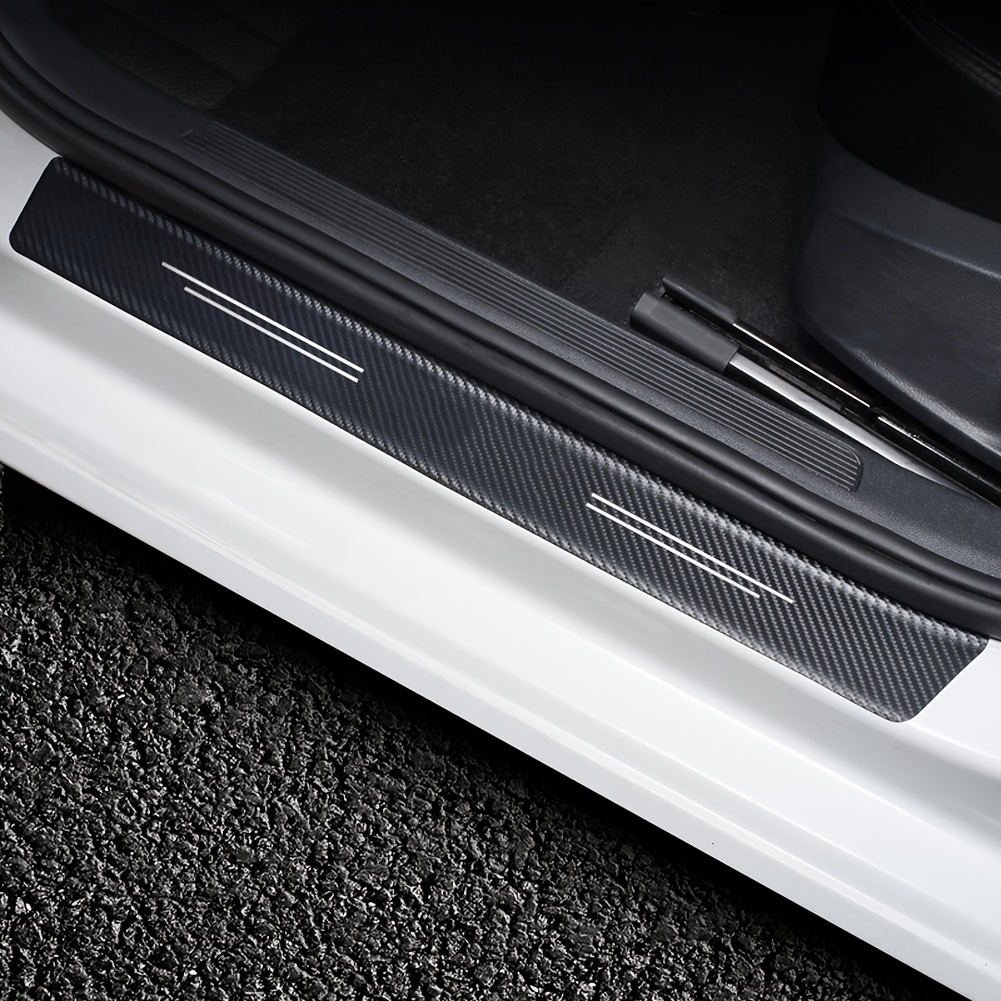 4 Stück Autotür schwellen schutz Aufkleber für Ford Fusion Auto Kohle faser  Aufkleber Sport Styling Auto Tuning Zubehör